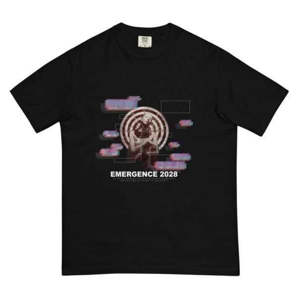 Emergence 2028 Cyberpunk Bullseye unisex t-shirt - Image 2